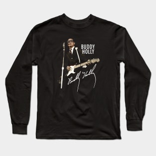 Buddy Holly Signature Men Long Sleeve T-Shirt